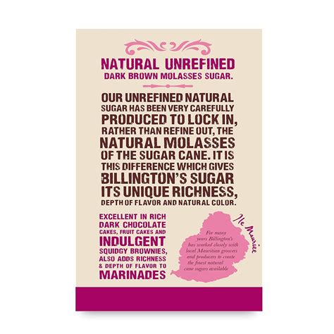 Billington's Natural Dark Brown Molasses Sugar 1 LB - Pack of 10 | Buy ...