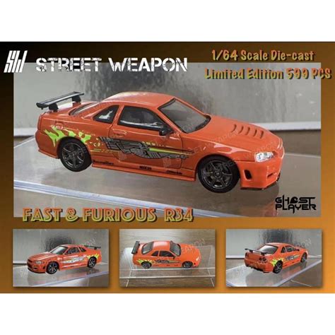 MÔ HÌNH 1:64 STREET WEAPON x GHOST PLAYER - Nissan Skyline GT-R R34 ...