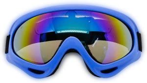 AutoPowerz Dirt Bike Riding Goggle Blue Adjustable Strip Motorcycle ...
