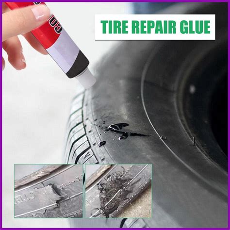 Tire Repair 20ML Tire Patch Cement Tire Sidewall Repair Accessories ...