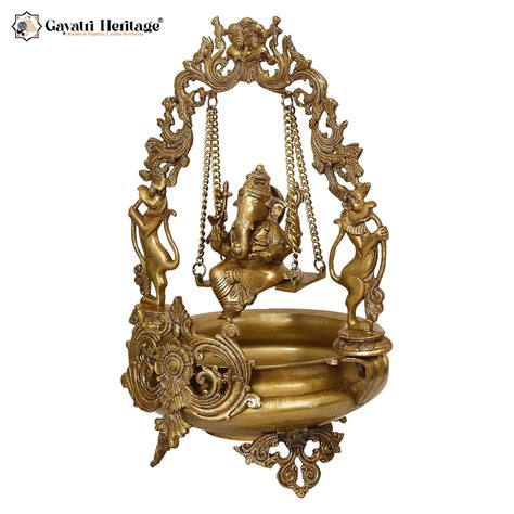 Brass Ganesh Urli – Sacred Ritual Decor for Blessings | Gayatri Herita ...