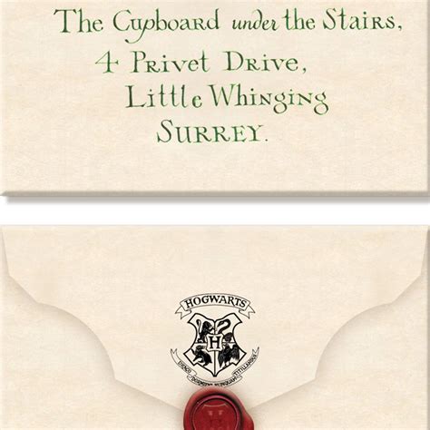 Harry Potter Hogwarts Letter Envelope