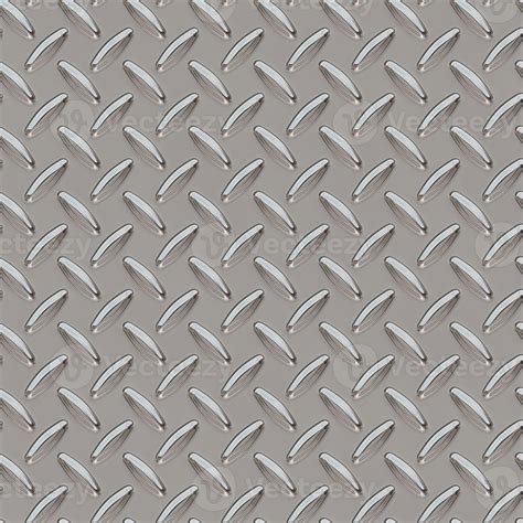 Metal flooring seamless pattern. Steel diamond plate, industry iron ...