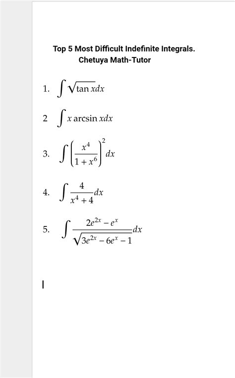 Image result for Integral Calculus Problems