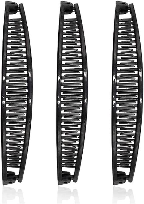 3-Piece Banana Hair Clips Set for Women, Ideal for Thick, Fine, Curly ...