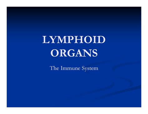 Lymphoid Organs Compatibility Mode - LYMPHOID LYMPHOID ...