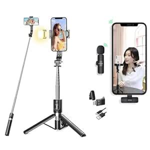 USTINE® SnapX1s L Vlogging Kit with Fill Light & Wireless Mic | 3-in-1 ...