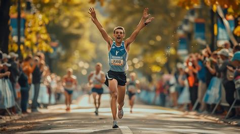 Runner Crossing Finish Line 的图像结果