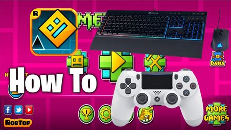 HOW to play Geometry Dash with a CONTROLLER or KEYBOARD AND MOUSE on ...