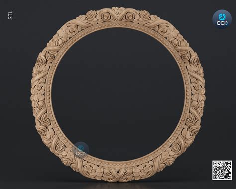 Carved Frame STL 3D Model, Carvign Frame, CNC Router Carving ArtCAM Fi ...