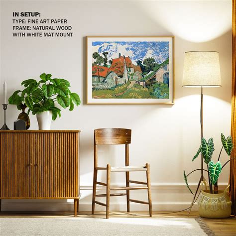 Street in Auvers sur Oise Painting & Wall Art Print by Van Gogh ...