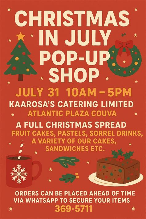 Christmas In July by Kaarosa’s, Atlantic Plaza, Couva, 31 July 2025 ...
