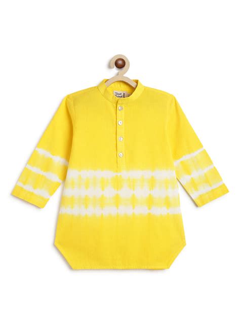 Breezy Lines Kurta - Yellow – Tiber Taber Kids
