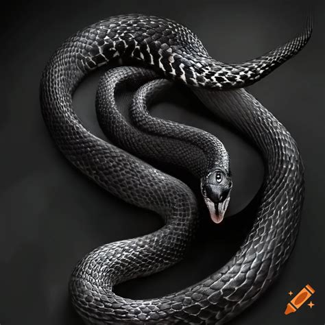 Black snake on Craiyon