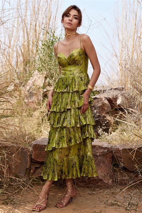 Pleated Maxi Dress – Prints By Radhika