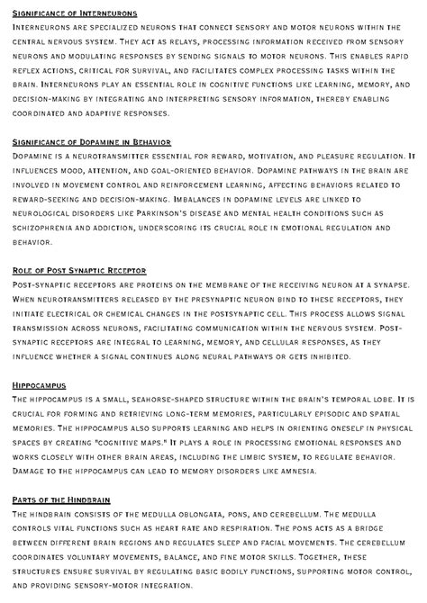 2022 2 marks physiology - Significance of Interneurons Interneurons are ...
