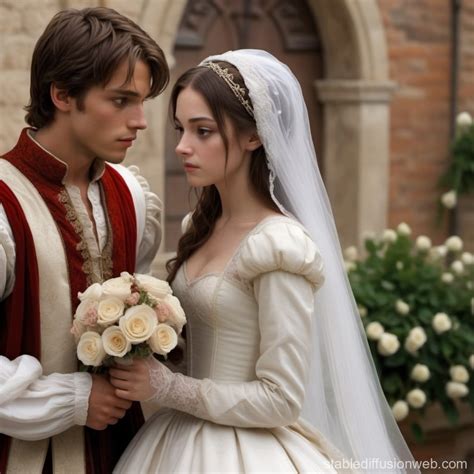 Juliet's Sad Wedding to Paris in Romeo and Juliet | Stable Diffusion Online