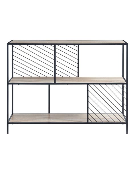 Table d'Entrée Console d'Entrée Noire Effet Chêne 100 x 30 x 75 cm ...