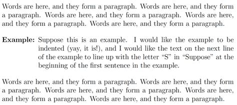 Indent Example 的图像结果