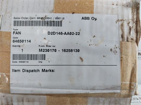 Ebm D2D146-aa02-22 Centrifugal Fan – Aeliya Marine Tech