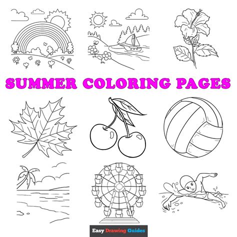Free Printable Summer Coloring Pages for Kids
