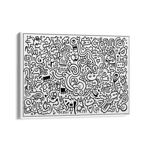 Curvy Crazy Doodle Art Paintings for Creative Spaces – Asianmonk