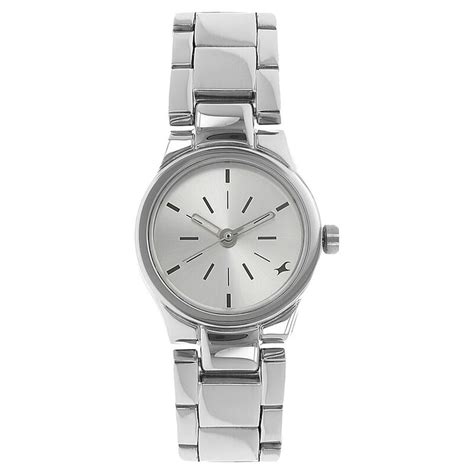 Buy Online Fastrack Quartz Analog Silver Dial Metal Strap Watch for ...