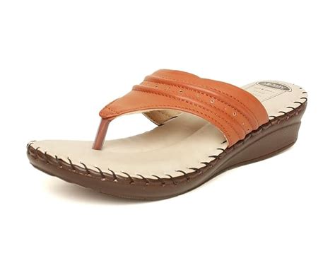 Buy Vendoz Women Doctor Sole Comfortable Sandal - 42 EU Tan at Amazon.in