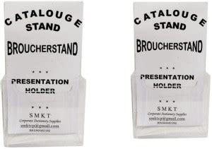 Flipkart.com | SMKT Acrylic 1 Layer Brochure Stand (4x6 inch) Set of 2 ...