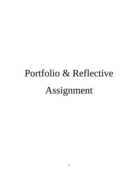 Image result for Reflective Portfolio Examples