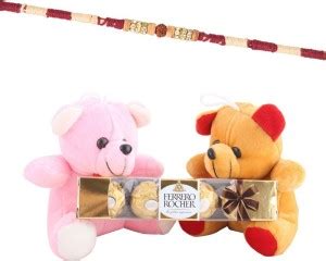 SurpriseForU 4 Pieces Rocher With 2 Cute Teddy Bear | Designer ...