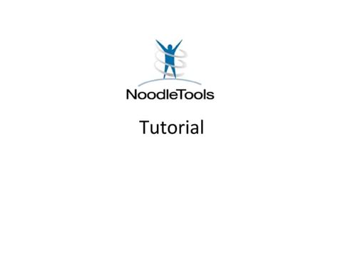 Image result for Noodletool Tutorial