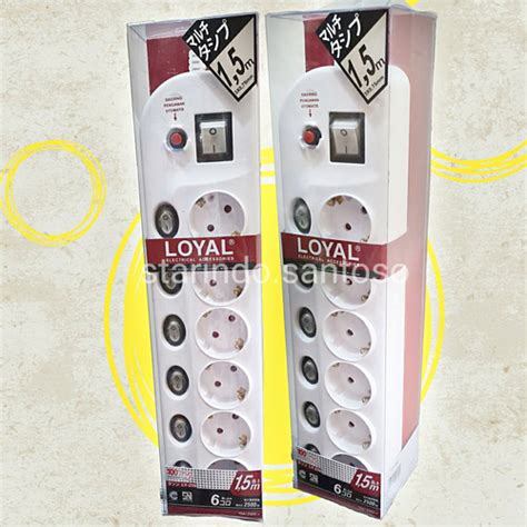 Jual STOP KONTAK MULTITAP 6 LUBANG LY256 SNI saklar dan kabel 1,5m aman ...