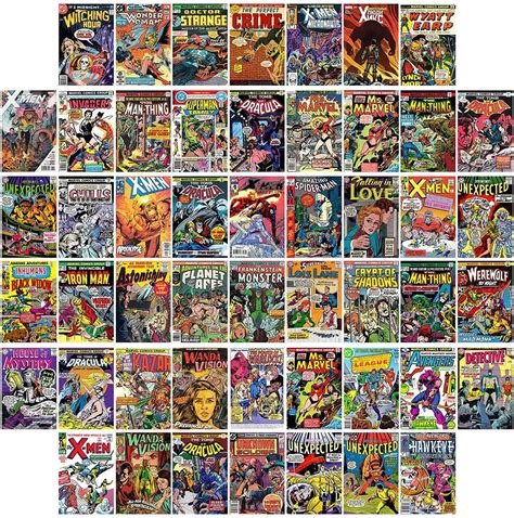 Buy Movie Collage Kit for Wall Aesthetic 50pcs Super Hero Magazine ...