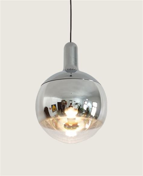 Rare Large Mirror Glass Ball Pendant Light, Prod. by Staff, Germany ...