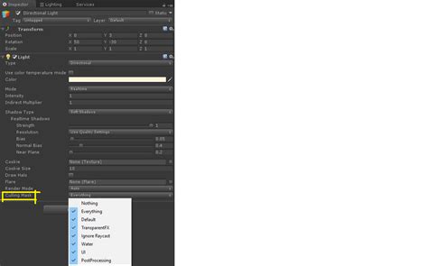 Image result for Unity Camera Culling Mask
