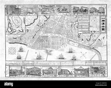 Map of yokohama hi-res stock photography and images - Alamy
