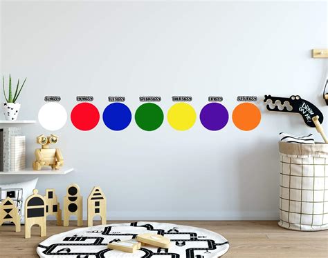 Buy Create-A-Mural Dry Erase Days of The Week Dot Wall Decals ~ Learn ...
