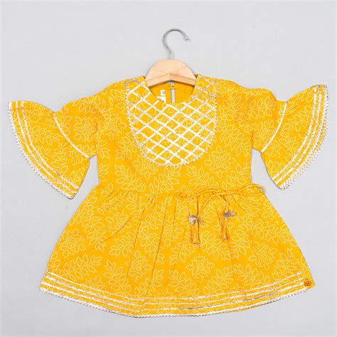 Buy Yellow & Rani Sharara Suit for Girls – Mumkins