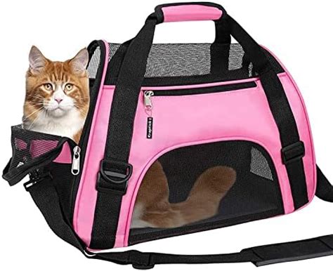 KIKA Pets AIRLINE Carrier for Cat Dog Rabbit Birds, Portable Folding ...