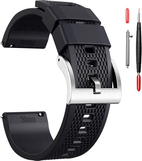Hemsut h Hemsut Silicone Quick Release Watch Bands - Soft India | Ubuy
