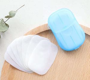 YTM Pack 5 Box Disposable Mini Soap Paper Travel Hand Washing Box ...