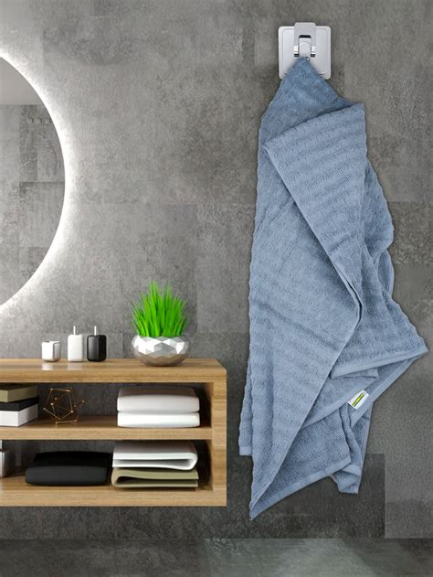 Luxury Terry Low Twist Bath Towel Blue Fog