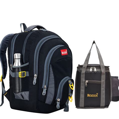 ROZEN COMBO Shool & Lunch bag Casual Multipurpose Backpack for Students ...