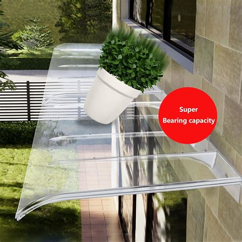 HSOQN Window Awning Door Canopy Curved Polycarbonate Cover India | Ubuy