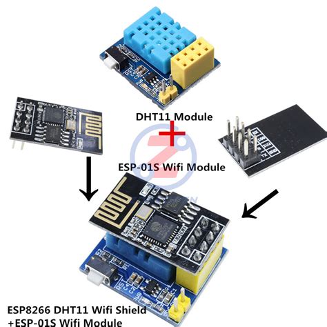 ESP8266 ESP-01/01S DHT11 Temperature & Humidity WIFI India | Ubuy