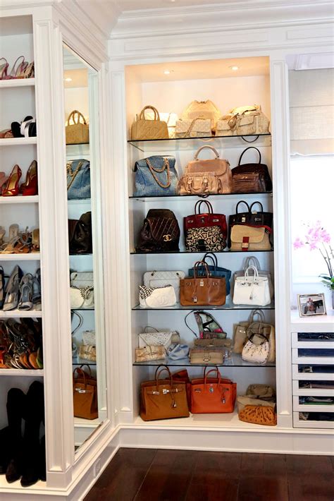 Handbag Storage Ideas | Modern Magazin | Foster house, Closet designs ...