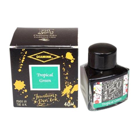 Diamine 150th Anniversary 40ml Ink Bottle (Tropical Green) : Amazon.in ...