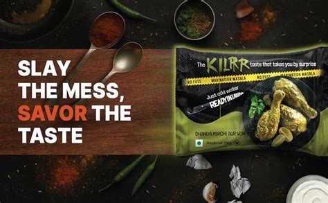 KILRR Chicken Marination Masala Pack of 15 (5 Flavours x 3) | Marinates ...