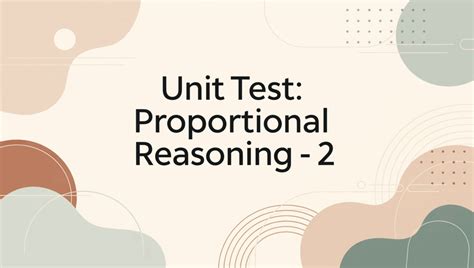Unit Test: Proportional Reasoning - 2 - Mathematics (Maths) Class 8 PDF ...